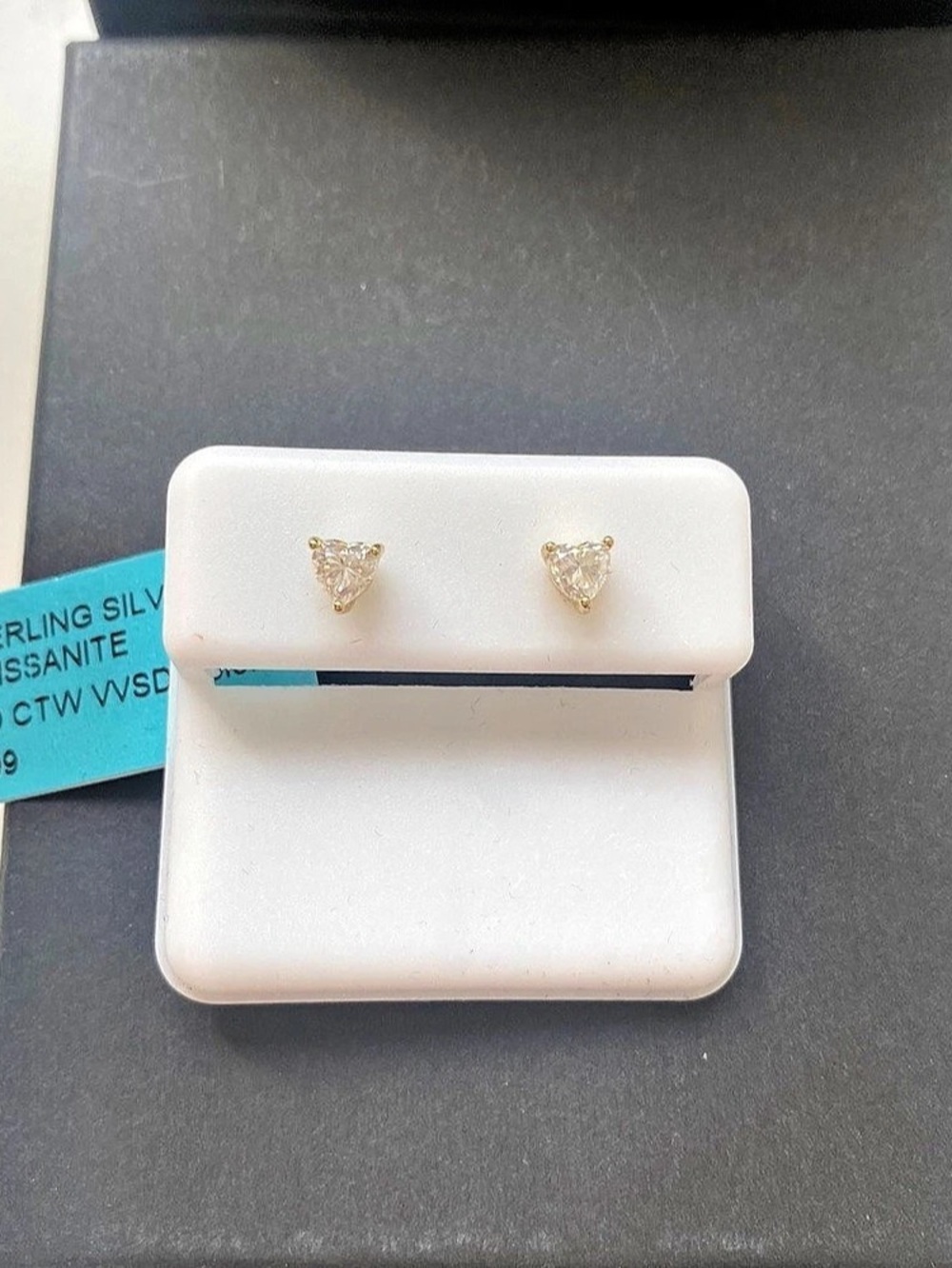 Gold Over Dainty Heart Earrings